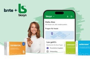 XO Life GmbH: Kostenfreie digitale Therapiebegleitung mit brite(TM): biosyn und XO Life unterstützen Anwender durch strategische Partnerschaft