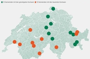comparis.ch AG: Medienmitteilung: Kurtaxen-Wirrwarr in der Schweiz: Immer noch Intransparenz und grosse Unterschiede