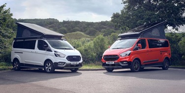 Ford Motor Company Switzerland SA: Au Suisse Caravan Salon, Ford présente en première suisse les nouvelles variantes Active et Trail de sa gamme Nugget.
