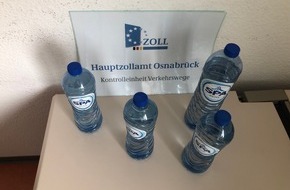 Hauptzollamt Osnabrück: HZA-OS: Flüssiges Amphetamin als Wasser getarnt; Osnabrücker Zoll nimmt Drogenkurier fest