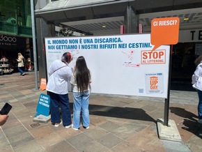 Comunicato stampa: &laquo;Lugano: manifesti e carrelli per il riciclaggio contro il littering&raquo;