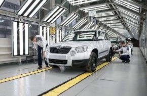 Skoda Auto Deutschland GmbH: Startschuss für SKODA Yeti im russischen Nischni Nowgorod (BILD)