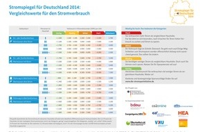 co2online gGmbH: Stromverbrauch zu hoch? Erster Stromspiegel für Deutschland liefert aktuelle Vergleichswerte und motiviert zum Strom sparen / Sparpotenzial von 320 Euro für 3-Personen-Haushalt (FOTO)