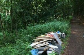 Polizeidirektion Neustadt/Weinstraße: POL-PDNW: (Bad Dürkheim) - illegal Müll im Wald entsorgt