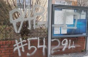 Polizeipräsidium Trier: POL-PPTR: Sachbeschädigung durch Graffiti