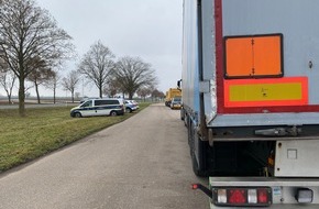 Polizeidirektion Landau: POL-PDLD: Intensive Schwerlastverkehrskontrolle auf der B272 - Polizei erhöht Druck zur Verbesserung der Verkehrssicherheit