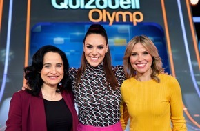 ARD Das Erste: Medizinerinnen gegen den "Quizduell-Olymp": Dr. Yael Adler und Dr. Julia Fischer bei Esther Sedlaczek / "Quizduell-Olymp" am Freitag, 31. Mai, 18:50 Uhr im Ersten