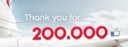 Air Berlin PLC: 200.000 facebook Freunde - airberlin bedankt sich mit topbonus Meilen (BILD)