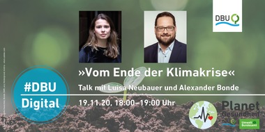 Deutsche Bundesstiftung Umwelt (DBU): Klimaaktivistin trifft  DBU-Generalsekretär - Luisa Neubauer im Gespräch mit Alexander Bonde