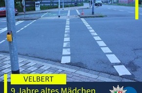 Polizei Mettmann: POL-ME: 9 Jahre altes M&auml;dchen bei Verkehrsunfall schwer verletzt - 2605016