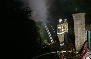 Feuerwehr Mettmann: FW Mettmann: Saunabrand