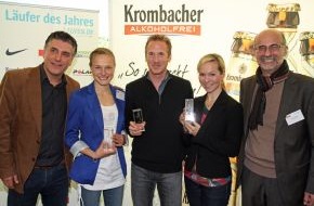 Krombacher Brauerei GmbH & Co.: "Läufer des Jahres" in Krombach gekürt - Anna Hahner und Jan Fitschen sind die Läufer des Jahres 2012 (BILD)