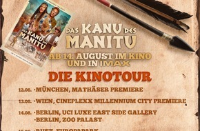 Constantin Film: DAS KANU DES MANITU: Abahachi, Ranger und Dimitri gehen auf große Kinotour!