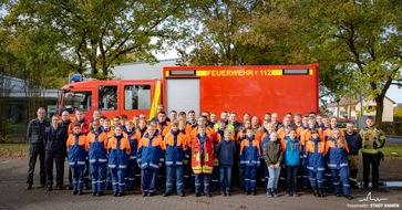 FW Kamen: Stadtübung der Jugenfeuerwehr Kamen