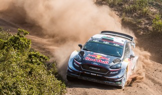 Ford-Werke GmbH: Zwei Nachwuchstalente fahren mit ihren Ford Fiesta WRC auf das Podest der WM-Rallye Portugal