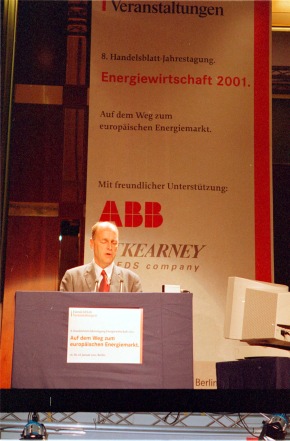 8. Handelsblatt Jahrestagung Energiewirtschaft / 16.-18.1.2001 Berlin