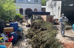 Kreispolizeibeh&ouml;rde Siegen-Wittgenstein: POL-SI: Polizei baut illegale Cannabisplantage aus Brandobjekt ab -#polsiwi