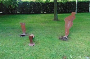 Polizeipräsidium Westpfalz: POL-PPWP: Skulpturen auf der Gartenschau beschädigt