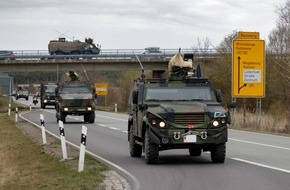 Territoriales Führungskommando der Bundeswehr: Bundeswehrkonvois auf Straßen in Sachsen-Anhalt, Sachsen, Thüringen und Bayern erwartet