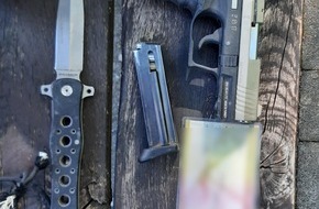 Bundespolizeidirektion München: Bundespolizeidirektion München: Mit Messer und Schreckschusspistole in die Grenzkontrolle - Bundespolizei Waidhaus stellt verbotene Waffen sicher