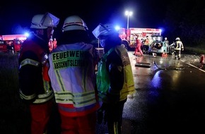 Feuerwehr Altenbeken: FW-PB: Verkehrsunfall auf der L828 mit fünf Verletzten.