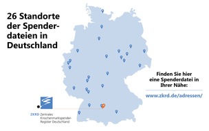 ZKRD - Zentrales Knochenmarkspender-Register Deutschland: 10 Millionen Spender bedeuten 10 Millionen potenzielle Chancen auf Leben / Das Zentrale Knochenmarkspender-Register Deutschland verzeichnet den 10-millionsten registrierten Stammzellspender