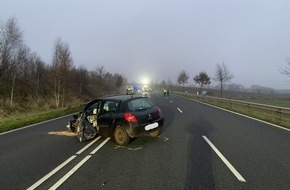 Polizeiinspektion Celle: POL-CE: Nienhagen - Karambolage auf der B 3 fordert drei Verletzte