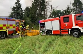 Feuerwehr Ratingen: FW Ratingen: Großbrand in Mettmann - Unterstützung aus Ratingen