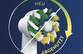Oral-B: Gelb signalisiert jetzt wechseln: Die neue CleanMaximiser-Technologie für Oral-B Aufsteckbürsten