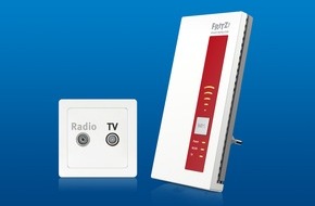 AVM GmbH: FRITZ!WLAN Repeater DVB-C ab sofort im Handel erhältlich (FOTO)