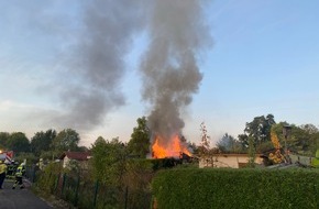 Polizeidirektion Landau: POL-PDLD: Gartenlaube ausgebrannt - Zeugenaufruf