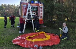 Kreisfeuerwehrverband L&uuml;chow-Dannenberg e.V.: FW L&uuml;chow-Dannenberg: +++ Angenommene Waldbrandsituation in L&uuml;chow-Dannenberg +++ Kaltstart f&uuml;r die Kreisfeuerwehrbereitschaft +++