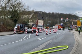 Feuerwehr Wetter (Ruhr): FW-EN: Wetter - gemeldeter Gasaustritt aus einer Baugrube