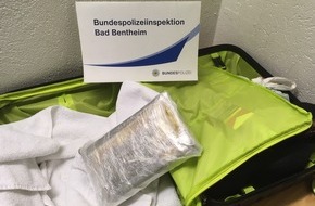 Bundespolizeiinspektion Bad Bentheim: BPOL-BadBentheim: Drogenschmuggler festgenommen / Kokain im Wert von rund 70.000,- Euro beschlagnahmt