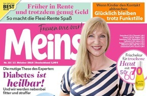 Bauer Media Group, Meins: Schauspielerin Sabine Kaack (60) in "Meins": "Wir dürfen uns ab 50 nicht aufs Abstellgleis schieben lassen"