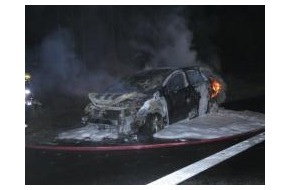 Polizeipräsidium Rostock: POL-HRO: Toyota brennt auf BAB 24 aus