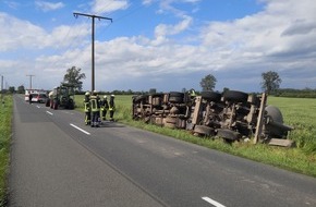 Polizeiinspektion Nienburg / Schaumburg: POL-NI: Balge-Windbö verursacht LKW-Unfall