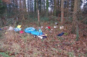 Polizeidirektion Kaiserslautern: POL-PDKL: Hausmüll in der Natur entsorgt