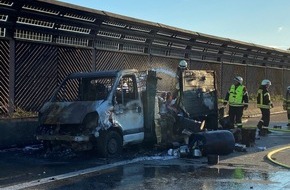 Polizeidirektion Neustadt/Weinstraße: POL-PDNW: Polizeiautobahnstation Ruchheim - Fahrzeugbrand auf der BAB 6