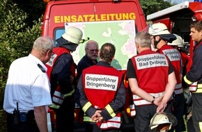 Verband der Feuerwehren im Kreis Paderborn: FW-PB: Großübung - Waldbrand in der Egge simuliert