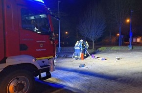 Freiwillige Feuerwehr der Gemeinde Sonsbeck: FW Sonsbeck: Müllbrand in der Silvesternacht