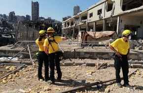 @fire Internationaler Katastrophenschutz Deutschland e.V.: Suche nach Vermissten in Beirut abgeschlossen - @fire unterstützt mit Bauingenieur