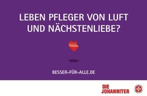 Johanniter Unfall Hilfe e.V.: Muss eine Kampagne zur Mitarbeitergewinnung todernst sein? / "Besser für alle" - Johanniter starten bundesweite Arbeitgeberkampagne