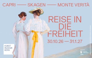 Kunstmuseum Bern - Zentrum Paul Klee: Ausstellung: &laquo;Reise in die Freiheit. Capri &ndash; Skagen &ndash; Monte Verit&agrave;&raquo; (30.10.2026 &ndash; 31.01.2027)