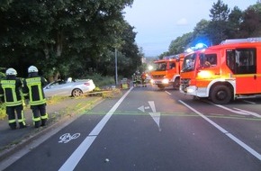 Feuerwehr Mülheim an der Ruhr: FW-MH: Verkehrsunfall mit einer verletzten Person