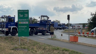 Feuerwehr Frankfurt am Main: FW-F: Katastrophenschutzübung in Frankfurt - Training der Anfahrt, Bereitstellung, Koordinierung und Logistik erfolgreich durchgeführt