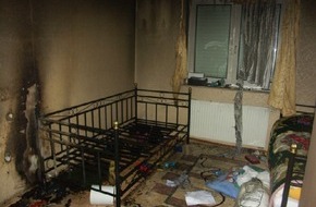 Polizeiinspektion Nienburg / Schaumburg: POL-NI: Kinderzimmerbrand endet glimpflich -Bild im Download-
