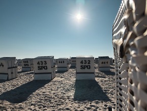 Strandkörbe in St. Peter-Ording ab sofort wieder online  buchbar – mit Platzwahl wie im Kino