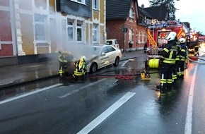 Feuerwehr Sprockhövel: FW-EN: Taxi brennt auf Mittelstraße