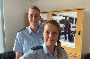 Bundespolizeiinspektion Magdeburg: BPOLI MD: Einstellungsberatungsduo der Bundespolizei auf der Lehrstellenoffensive 2021 in Dessau